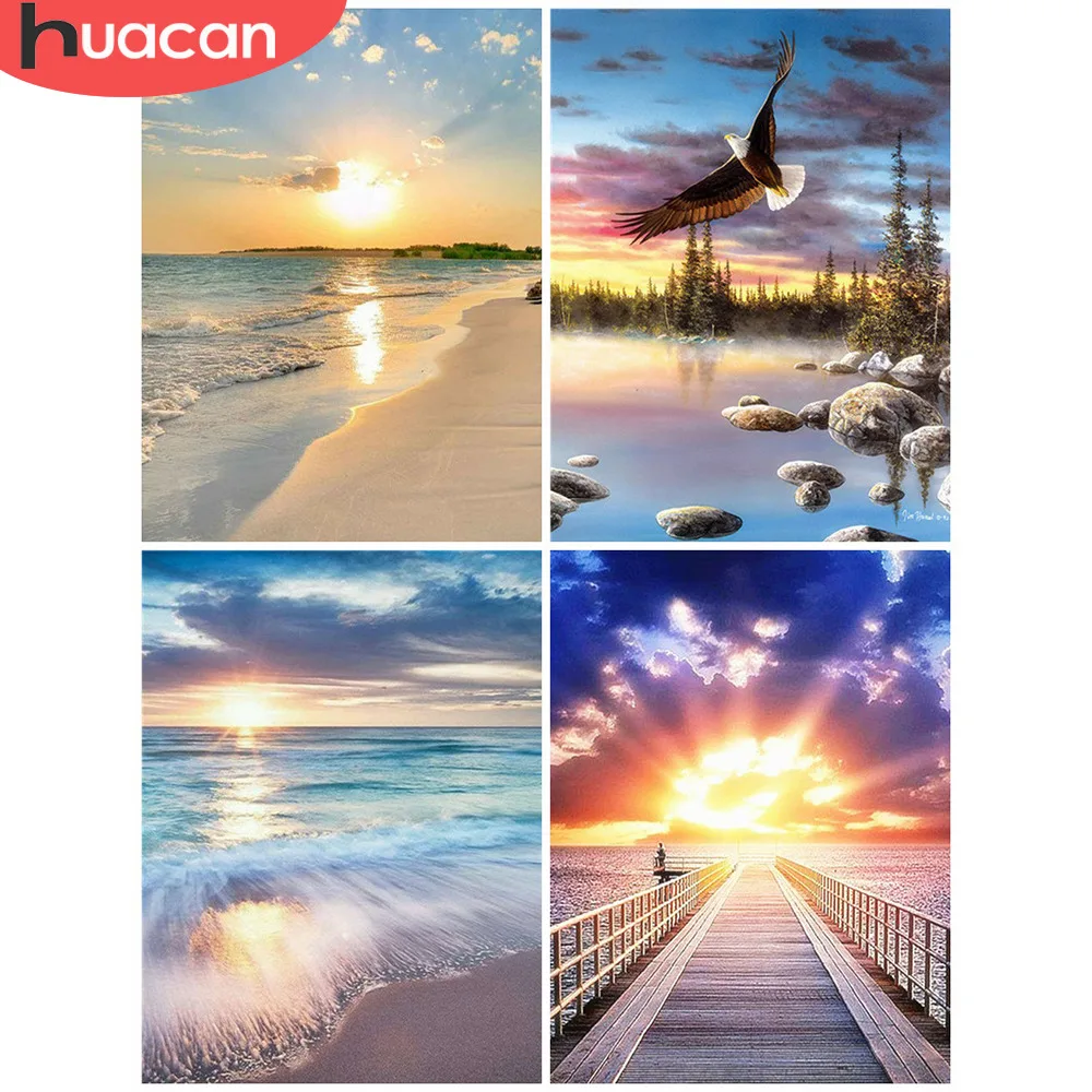 HUACAN Full Square/round Diamond Embroidery Seaside Diamond Painting Cross Stitch Landscape Diamond Mosaic Picture Rhinestone
HUACAN Full Square/round Diamond Embroidery Seaside Diamond Painting Cross Stitch Landscape Diamond Mosaic Picture Rhinestone