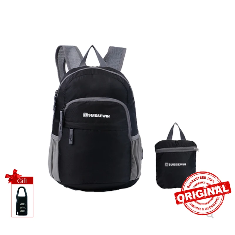 SUISSEWIN Waterproof backpack beach ultra-light backpack folding backpack male women's bag Storage bag travel bag SNK2308
SUISSEWIN Waterproof backpack beach ultra-light backpack folding backpack male women's bag Storage bag travel bag SNK2308