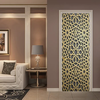 77*200cm Golden Noble Hollowed Out Geometric Modeling Oil Paintting Wall Sticker Wallpaper Door Stickers Home Decor
77*200cm Golden Noble Hollowed Out Geometric Modeling Oil Paintting Wall Sticker Wallpaper Door Stickers Home Decor