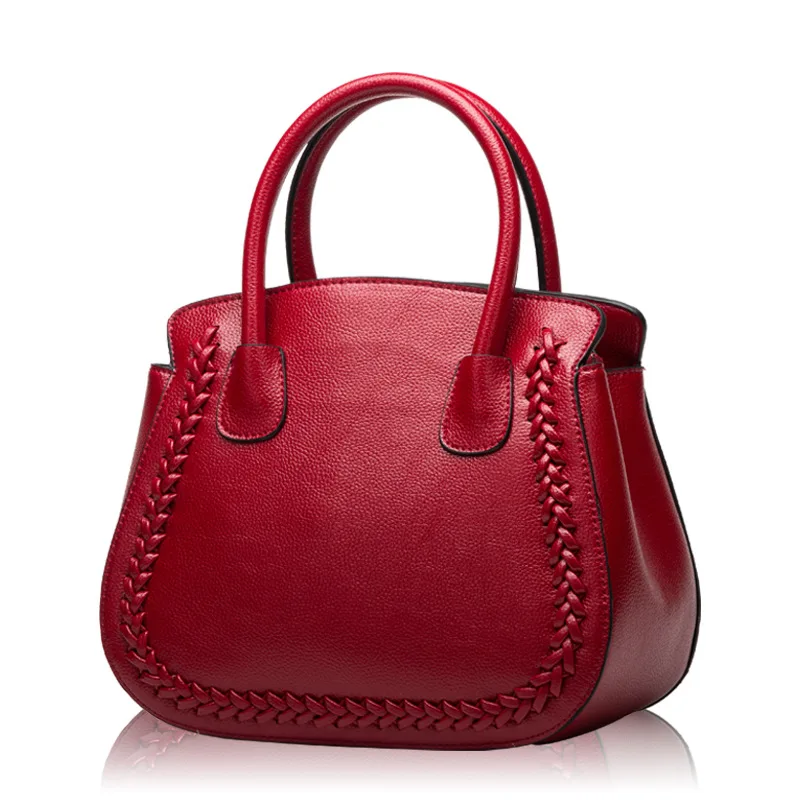 LIHONGBAOBOFashion Knitting Women Handbags Genuine Leather Hand Bag Dress Tote Bag Weave Bolsas Feminina Female Shoulder Bags
LIHONGBAOBOFashion Knitting Women Handbags Genuine Leather Hand Bag Dress Tote Bag Weave Bolsas Feminina Female Shoulder Bags