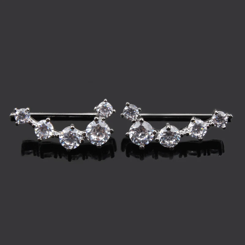 New A Pair Fashion Leaves Ear Silver Crystal Ear Clip Cuffs Leafs Ear Crawler Earrings Jewelry For Women Wedding Party Ear Clips
New A Pair Fashion Leaves Ear Silver Crystal Ear Clip Cuffs Leafs Ear Crawler Earrings Jewelry For Women Wedding Party Ear Clips