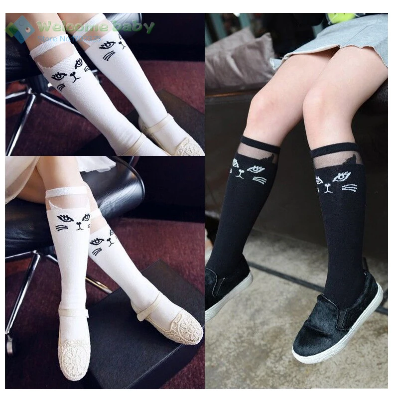 Children's Kids Girl Knee High Socks School Cotton middle child fox sock Black White cartoon legs for Girls brand new 3-10Y
Children's Kids Girl Knee High Socks School Cotton middle child fox sock Black White cartoon legs for Girls brand new 3-10Y