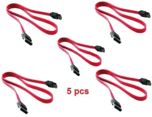 5-Pack 7 Pin SATA to SATA Serial ATA Data Cable for Hard Drive HDD Freeshipping
5-Pack 7 Pin SATA to SATA Serial ATA Data Cable for Hard Drive HDD Freeshipping