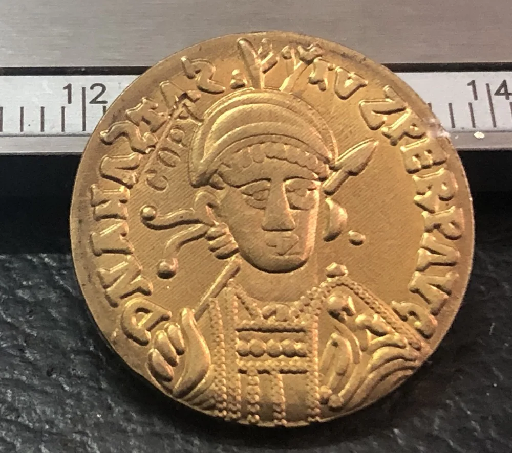 473-516 Years Burgundian Kingdom 1 Solidus-Gundobad/In the name of Anastasius Copy Coin
473-516 Years Burgundian Kingdom 1 Solidus-Gundobad/In the name of Anastasius Copy Coin