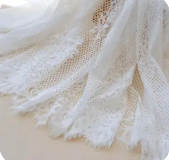 Latest Design Eyelash Lace Fabric 70cm*3M White Exquisite Lace Trim Embroidery for Clothes Wedding Dress DIY Craft Accessories
Latest Design Eyelash Lace Fabric 70cm*3M White Exquisite Lace Trim Embroidery for Clothes Wedding Dress DIY Craft Accessories