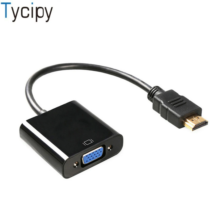 Efluky HDMI To VGA Adapter Male To Female Gold-Plated Digital To Analog 1080P Video Audio Cable For PC Laptop Projector HDTV
Efluky HDMI To VGA Adapter Male To Female Gold-Plated Digital To Analog 1080P Video Audio Cable For PC Laptop Projector HDTV