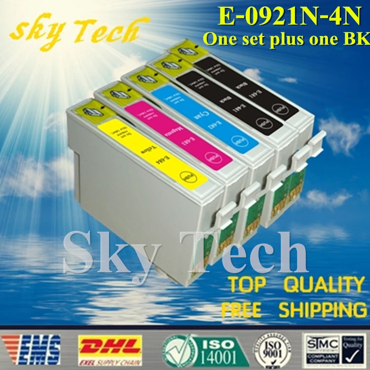 One set Plus One BK Compatible Cartridge For T0921N - T0924N , For Epson Stylus T26 T27 TX117 TX106 TX109 etc ...
One set Plus One BK Compatible Cartridge For T0921N - T0924N , For Epson Stylus T26 T27 TX117 TX106 TX109 etc ...
