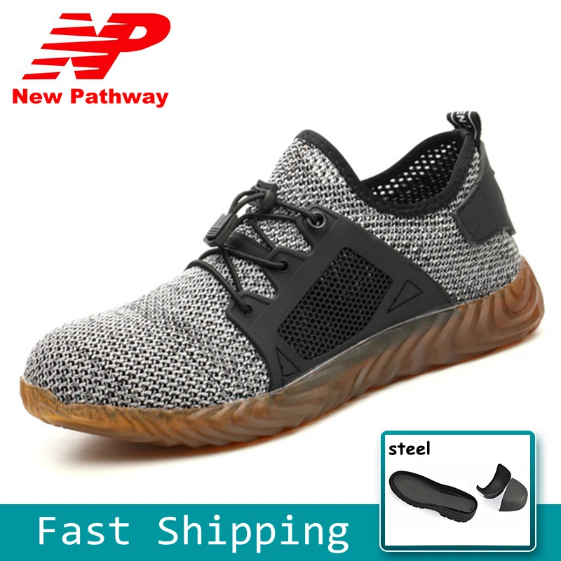 Summer Men's Safety Shoes With Steel Toe Mesh Material Upper and Puncture-proof Soles Work Shoes Plus Size 35-48 MS146
Summer Men's Safety Shoes With Steel Toe Mesh Material Upper and Puncture-proof Soles Work Shoes Plus Size 35-48 MS146