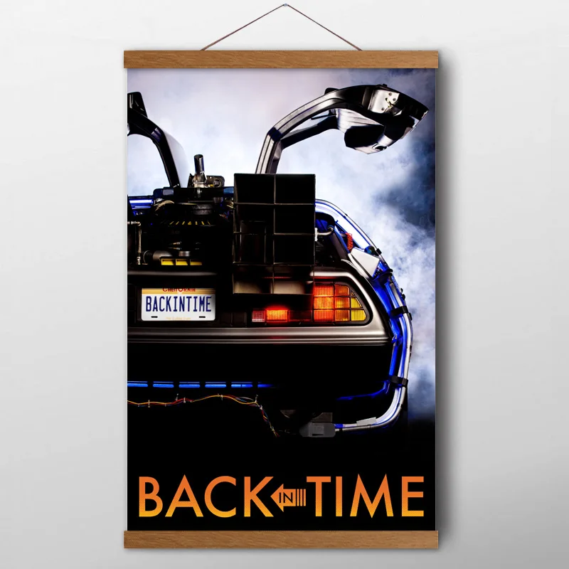 Teak Wood Scroll Paintings Back in Time Movie Delorean DMC Classic Car Posters and Prints Canvas Wall Art Home Decor
Teak Wood Scroll Paintings Back in Time Movie Delorean DMC Classic Car Posters and Prints Canvas Wall Art Home Decor