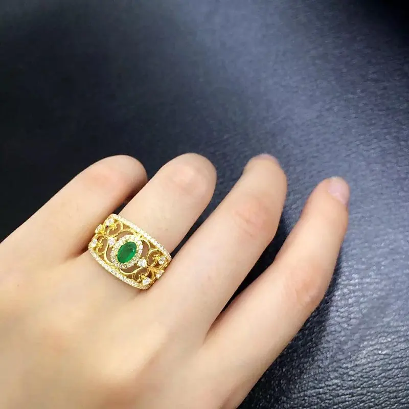 2017 Real Jewelry Qi Xuan_Trendy Jewelry_Colombia Green Stone Fashion Ring_S925 Solid Silver Woman Rings_Factory Directly Sales
2017 Real Jewelry Qi Xuan_Trendy Jewelry_Colombia Green Stone Fashion Ring_S925 Solid Silver Woman Rings_Factory Directly Sales