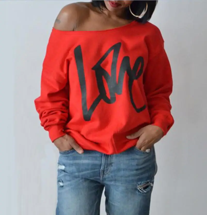 Hoodies Women Off The Shoulder Harajuku Oversized Slouchy Sweatshirt Pullover LOVE Jumper Hoodie
Hoodies Women Off The Shoulder Harajuku Oversized Slouchy Sweatshirt Pullover LOVE Jumper Hoodie