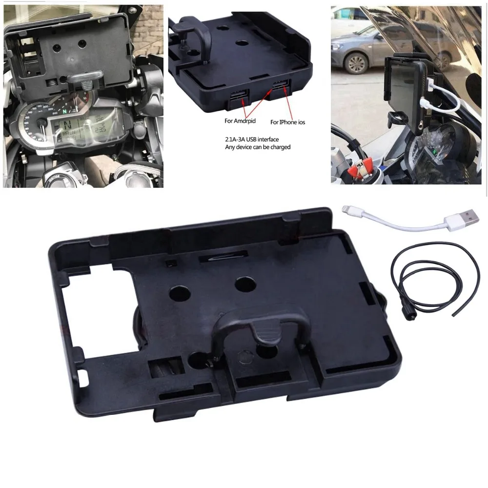 For BMW Motorcycle R1200GS F700/800GS Mobile Phone Navigation Bracket USB Charging For Honda 12MM Mobile Phone Holder
For BMW Motorcycle R1200GS F700/800GS Mobile Phone Navigation Bracket USB Charging For Honda 12MM Mobile Phone Holder