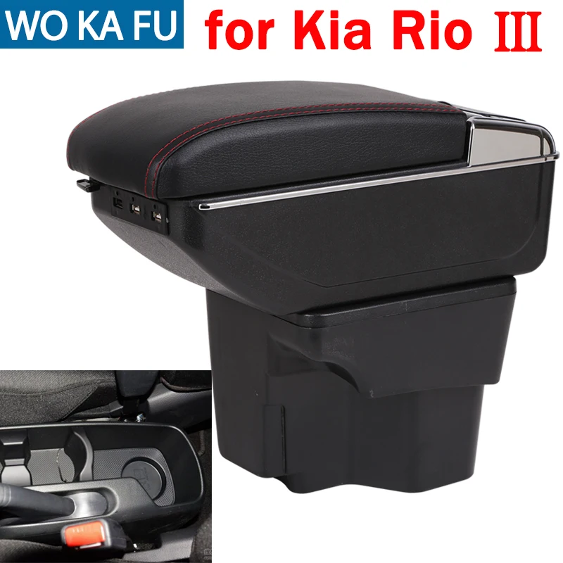 For Kia Rio III armrest box caja universal car center console caja modification accessories double raised with USB
For Kia Rio III armrest box caja universal car center console caja modification accessories double raised with USB