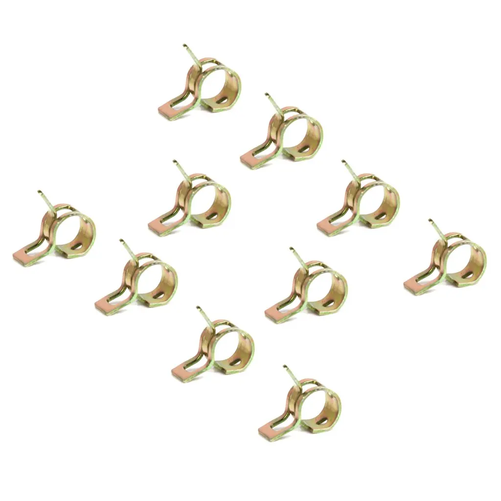High Quality 10Pcs 9mm Spring Band Type Fuel Vacuum Silicone Pipe Tube Clamp Clip
High Quality 10Pcs 9mm Spring Band Type Fuel Vacuum Silicone Pipe Tube Clamp Clip