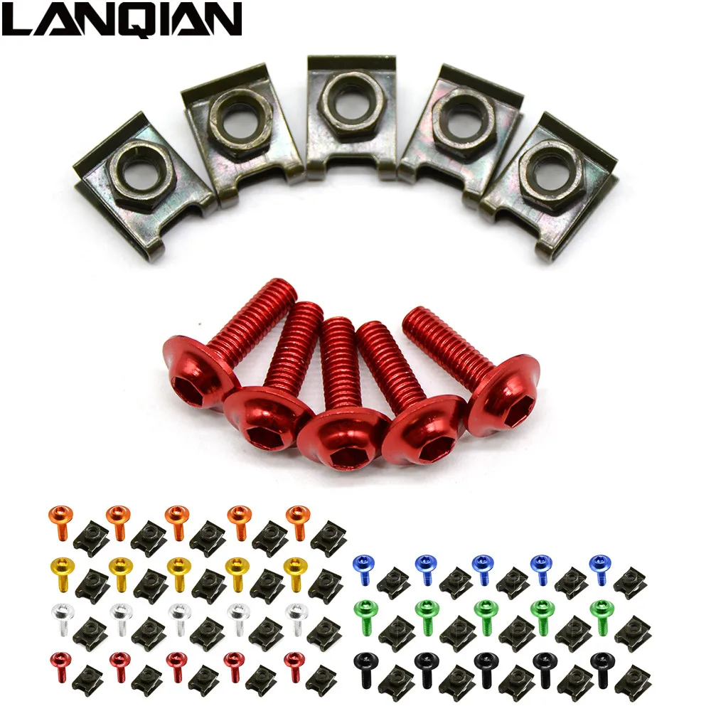 6mm Motorbike CNC Fairing body work Bolts Screws 5 pcs For yamaha tmax 500 530 Honda CBR300R/CB300F/FA CB599 / CB600 HORNET
6mm Motorbike CNC Fairing body work Bolts Screws 5 pcs For yamaha tmax 500 530 Honda CBR300R/CB300F/FA CB599 / CB600 HORNET
