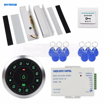 DIYSECUR Access Control System 8000 Users 125KHz RFID Reader Password Keypad + Electric Drop Bolt Lock Door Lock for Glass Door
DIYSECUR Access Control System 8000 Users 125KHz RFID Reader Password Keypad + Electric Drop Bolt Lock Door Lock for Glass Door