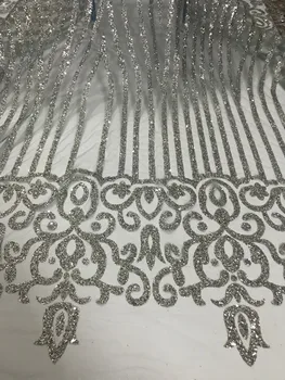 Top selling glued glitter sparkle african india mesh tulle fabric DiuDiu-7247 with beads for wedding/evening dress
Top selling glued glitter sparkle african india mesh tulle fabric DiuDiu-7247 with beads for wedding/evening dress