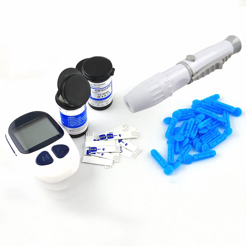 CE Approved Blood Glucose Meter with Paper 50 Pcs test strips + 50 Pcs lancets needles for Glucometer Glucose Meter Household
CE Approved Blood Glucose Meter with Paper 50 Pcs test strips + 50 Pcs lancets needles for Glucometer Glucose Meter Household