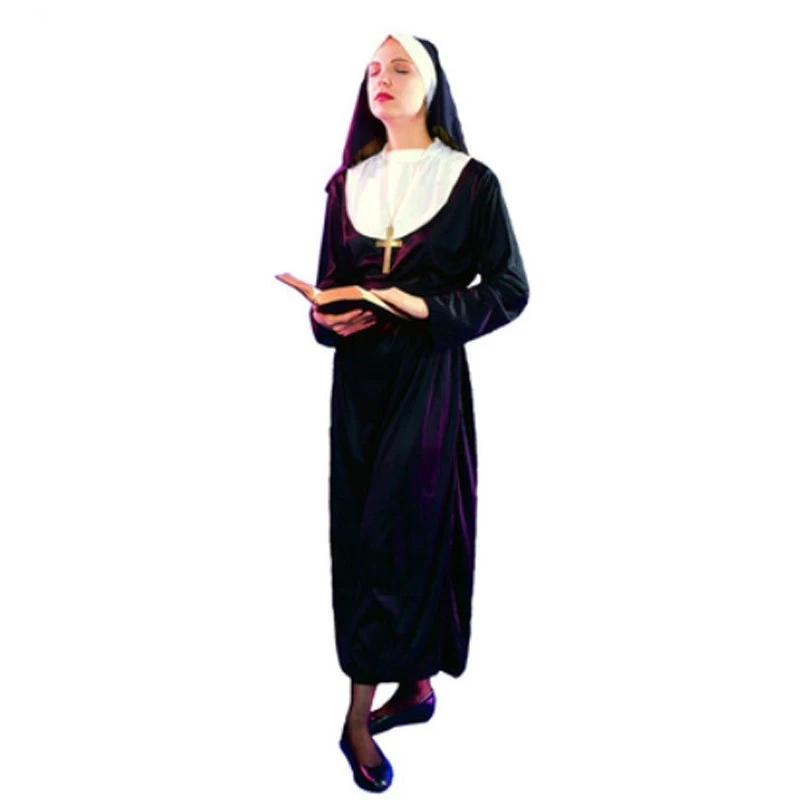 Women Ladies Clergyman Nun Sister Clothing Drama Missionary Costume Adults Fancy Dress Carnival Cosplay
Women Ladies Clergyman Nun Sister Clothing Drama Missionary Costume Adults Fancy Dress Carnival Cosplay