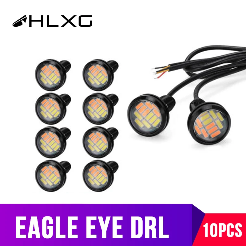 10PCS Eagle Eyes fog lamps DRL reverse parking signal yellow white waterproof daytime running lights car interior lighting 12V
10PCS Eagle Eyes fog lamps DRL reverse parking signal yellow white waterproof daytime running lights car interior lighting 12V