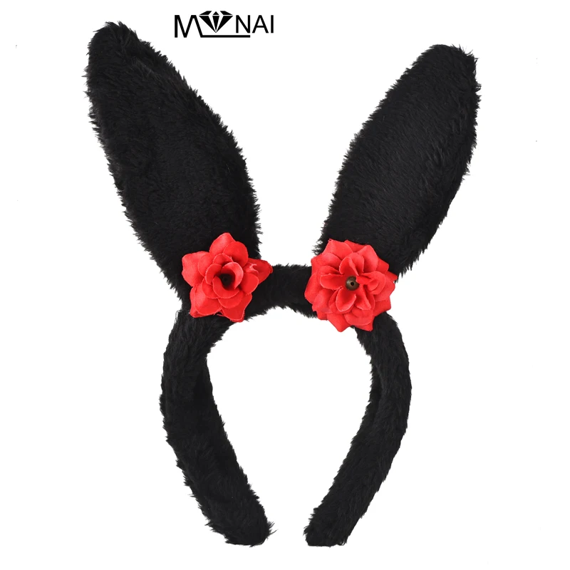 Lolita Halloween Party Hair Band Plush Rabbit Ears Red Flower Crystal Headband Cosplay
Lolita Halloween Party Hair Band Plush Rabbit Ears Red Flower Crystal Headband Cosplay