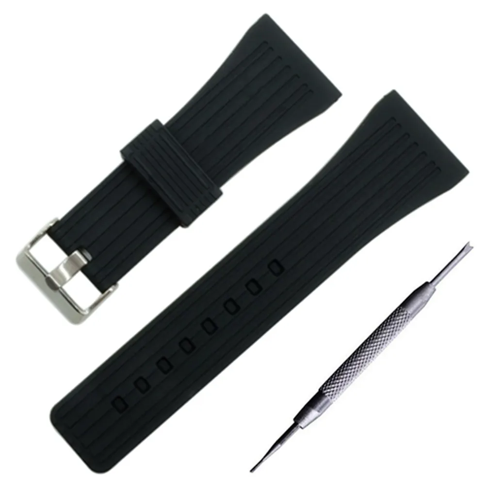 Silicone Rubber Watch Band 30mm Universal Watchband Stainless Steel Pin Clasp Strap Wrist Loop Belt Bracelet Black + Tool
Silicone Rubber Watch Band 30mm Universal Watchband Stainless Steel Pin Clasp Strap Wrist Loop Belt Bracelet Black + Tool