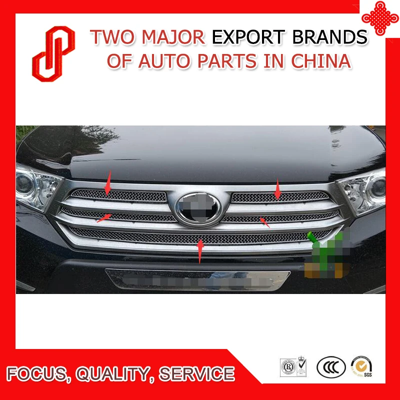 Modification 304 stainless car front grille racing grills grill cover trim for Highlander 2012 2013 2015 2016
Modification 304 stainless car front grille racing grills grill cover trim for Highlander 2012 2013 2015 2016