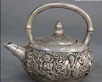 zmr bronze factory outlets Tibet Silve Marked China Silver Carving Portable Eight Immortals Teapot Kettle Flagon Statue
zmr bronze factory outlets Tibet Silve Marked China Silver Carving Portable Eight Immortals Teapot Kettle Flagon Statue