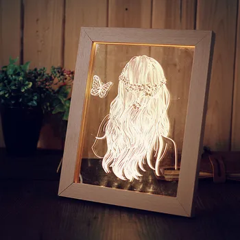 Creative Fashion 3D LED Table Light Solid Wood Christmas 3D Gift Lamp Bedside Lamp Photo Frame lights Birthday Gifts
Creative Fashion 3D LED Table Light Solid Wood Christmas 3D Gift Lamp Bedside Lamp Photo Frame lights Birthday Gifts