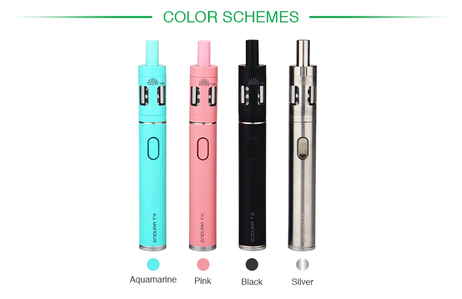 Original Innokin Endura T18E Vape Kit 1000mAh Battery 2ml Prism T18E Tank TPD 1.5ohm Coil Vaping Starter Kit vs Endura T18 Kit