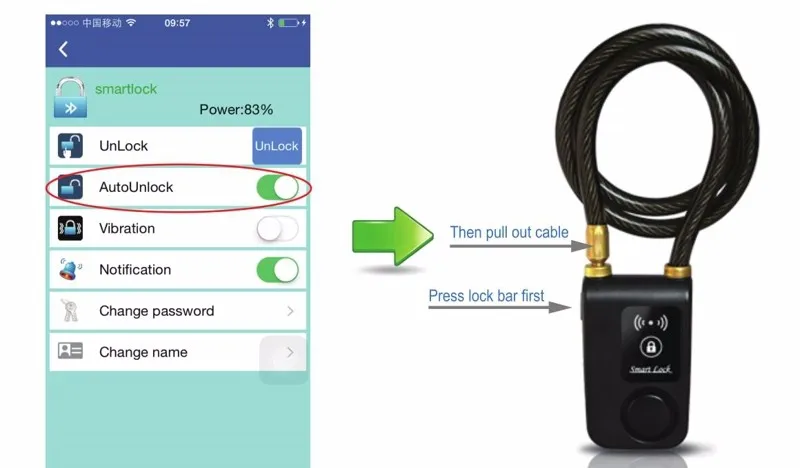 Bluetooth lock 3