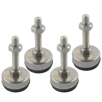 4pcs M8x60mm Adjustable Foot Cups 43mm Diameter 304Stainless Non-skid Base M8 Thread 60mm Length Articulated Leveling Foot
4pcs M8x60mm Adjustable Foot Cups 43mm Diameter 304Stainless Non-skid Base M8 Thread 60mm Length Articulated Leveling Foot