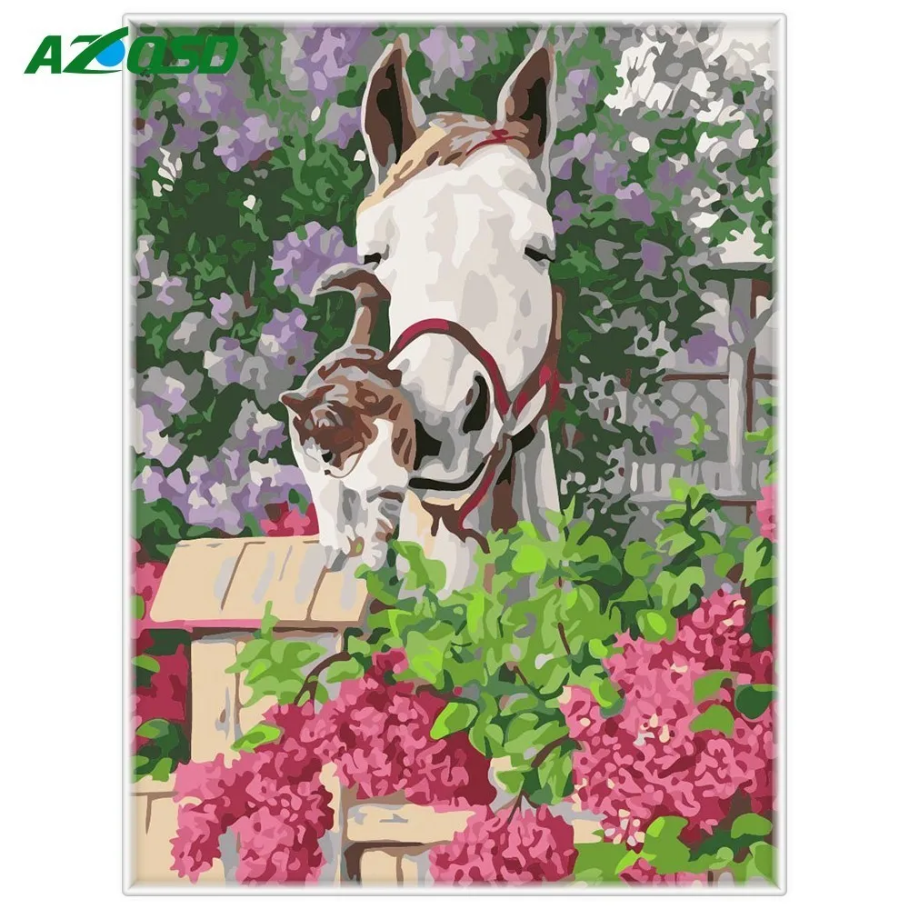 AZQSD 40x50cm Picture Paint On Canvas Diy Digital Oil Painting By Numbers Drawing Home Decor Craft Animals Horse&Cat Wall Art
AZQSD 40x50cm Picture Paint On Canvas Diy Digital Oil Painting By Numbers Drawing Home Decor Craft Animals Horse&Cat Wall Art