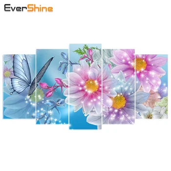 EverShine 5pcs DIY 5D Diamond Embroidery Cross Stitch Diamond Painting Home Decorative Flower Needlework Arts
EverShine 5pcs DIY 5D Diamond Embroidery Cross Stitch Diamond Painting Home Decorative Flower Needlework Arts