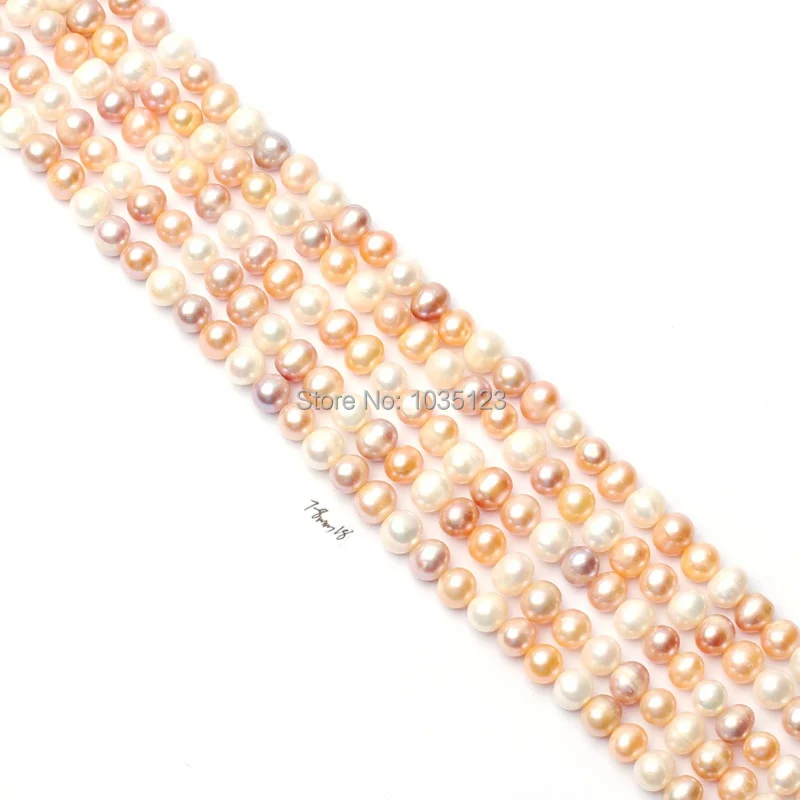 7-8mm Natural Purple White Pink Freshwater Pearl Oval Shape DIY Loose Beads Strand 15" Jewellery Making w1876
7-8mm Natural Purple White Pink Freshwater Pearl Oval Shape DIY Loose Beads Strand 15" Jewellery Making w1876