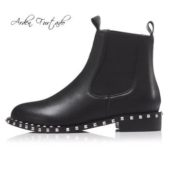 Arden Furtado 2019 spring autumn fashion slip on boots casual shoes square heels genuine leather rivets matin boots size 41 42
Arden Furtado 2019 spring autumn fashion slip on boots casual shoes square heels genuine leather rivets matin boots size 41 42