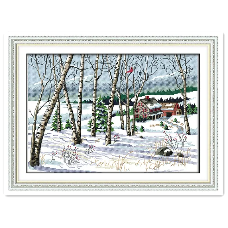 Winter villages Needlework DMC Cross Stitch Fabric joy sunday cross stitch 11CT 14CT Chinese Counted Cross Stitch Patterns Kits
Winter villages Needlework DMC Cross Stitch Fabric joy sunday cross stitch 11CT 14CT Chinese Counted Cross Stitch Patterns Kits