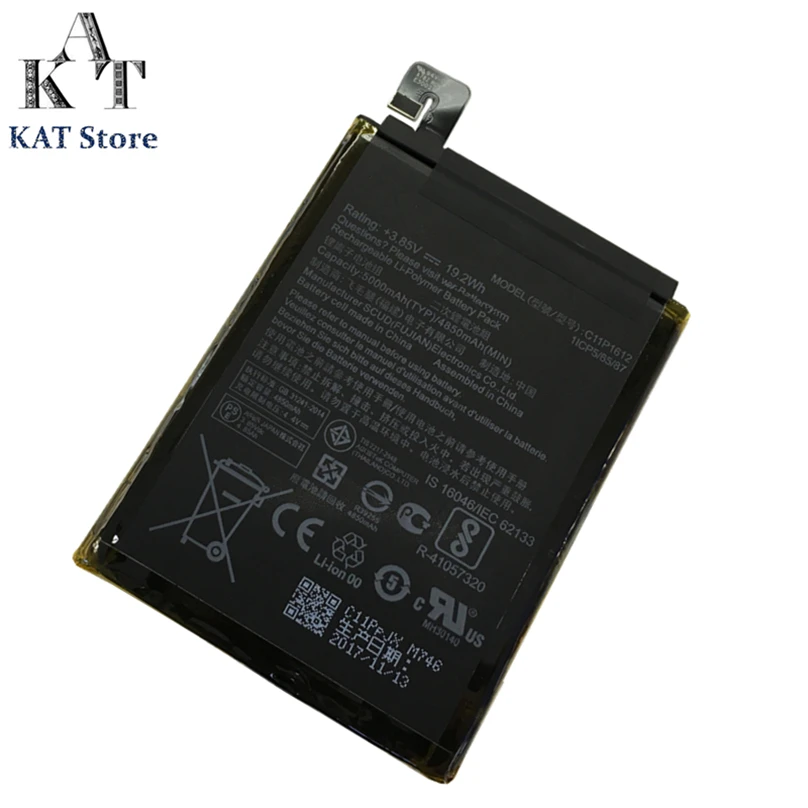 KAT Mobile Phone Batteries For Asus ZenFone 3 ZE553KL Zoom Z01HDA 5000mAh Li-ion Battery C11P1612 Quality Guarantee +Tools
KAT Mobile Phone Batteries For Asus ZenFone 3 ZE553KL Zoom Z01HDA 5000mAh Li-ion Battery C11P1612 Quality Guarantee +Tools