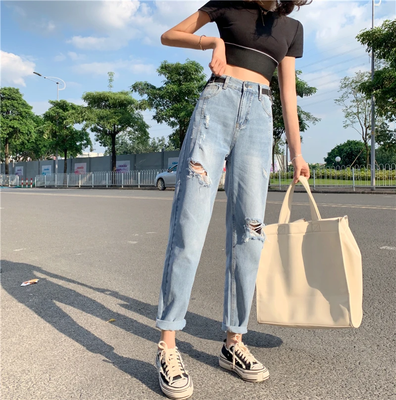 JUJULAND Hole ripped jeans women harem pants loose ankle-length pants Boyfriends For woman Ladies skinny jeans 9252
JUJULAND Hole ripped jeans women harem pants loose ankle-length pants Boyfriends For woman Ladies skinny jeans 9252
