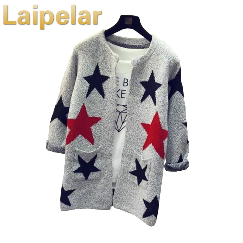 Laipelar 2018 New Fashion Star Pattern Cardigans Female Sweaters Knitted Long Sleeve Slim Women Sweater Cardigan Coat
Laipelar 2018 New Fashion Star Pattern Cardigans Female Sweaters Knitted Long Sleeve Slim Women Sweater Cardigan Coat