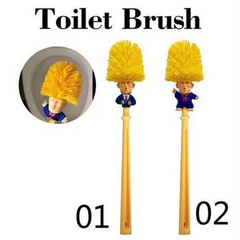 Funny Trump Toilet Brush Holder Donald Trump Toilet Brush Head Silicone Bathroom WC Cleaning Brushes Set Statues Yellow Brush
Funny Trump Toilet Brush Holder Donald Trump Toilet Brush Head Silicone Bathroom WC Cleaning Brushes Set Statues Yellow Brush