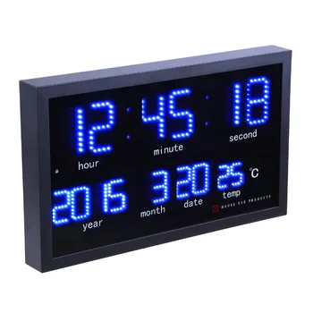 Dot matrix led digital large wall clock Living room modern decoration electronic led calendar clock Home thermometer clock
Dot matrix led digital large wall clock Living room modern decoration electronic led calendar clock Home thermometer clock