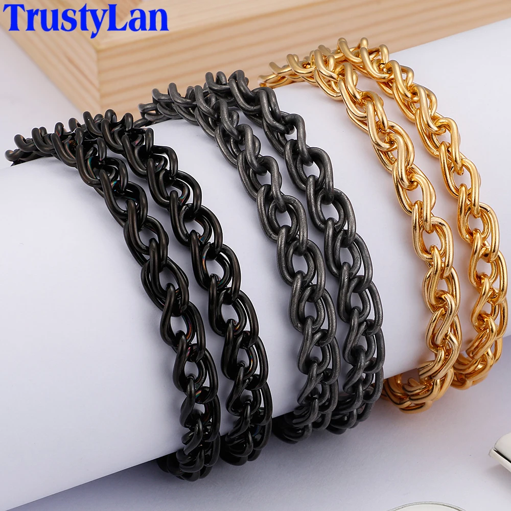 Stainless Steel 67CM Long Necklace Men Men's Gold/Black Link Chain Personalized Choker Necklaces For Women Jewelry Accessories
Stainless Steel 67CM Long Necklace Men Men's Gold/Black Link Chain Personalized Choker Necklaces For Women Jewelry Accessories
