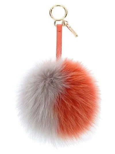 11 cm real fox fur Two color pompom pendant Fluffy classic keychain Customizable color and size please contact us Kc97172
11 cm real fox fur Two color pompom pendant Fluffy classic keychain Customizable color and size please contact us Kc97172