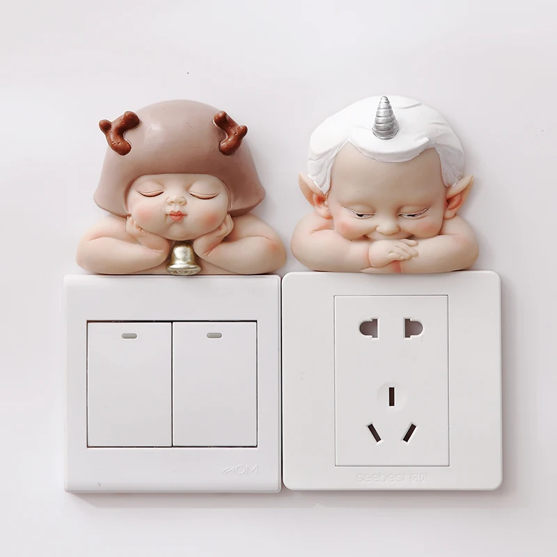 Creative decorative socket protective sleeve with light switch sticker 3D three-dimensional cute cartoon resin in family living
Creative decorative socket protective sleeve with light switch sticker 3D three-dimensional cute cartoon resin in family living