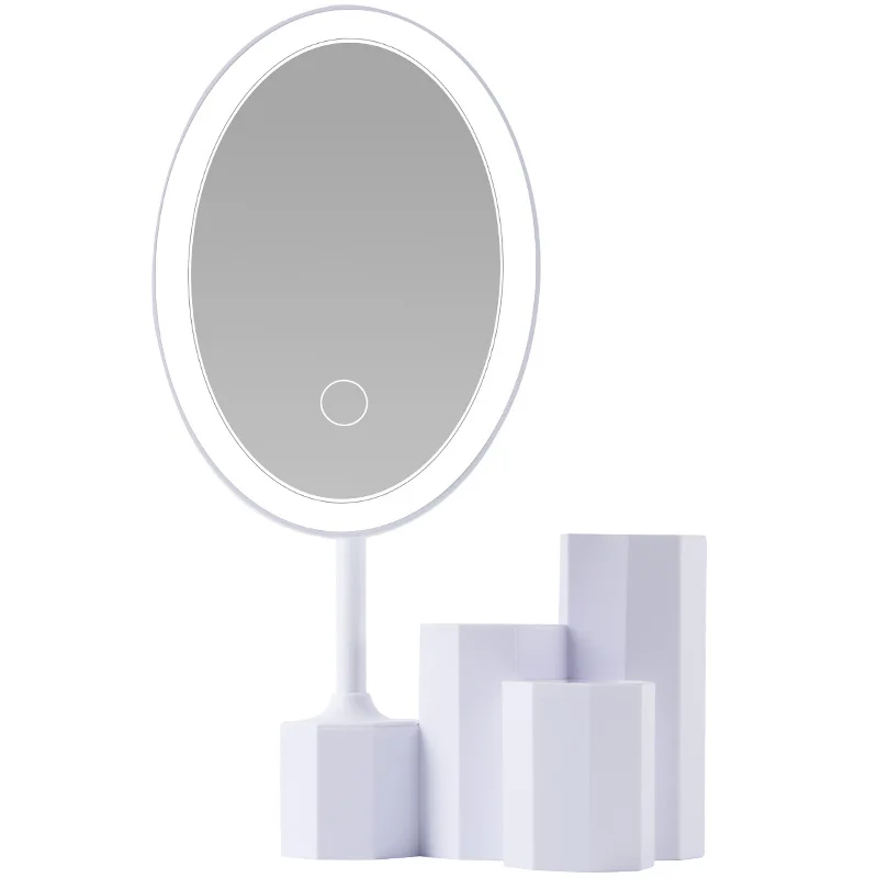1PC Creative Desktop LED Beauty Dressing Folding Makeup Mirror Custom Desktop White Oval Storage Mirror G0425
1PC Creative Desktop LED Beauty Dressing Folding Makeup Mirror Custom Desktop White Oval Storage Mirror G0425