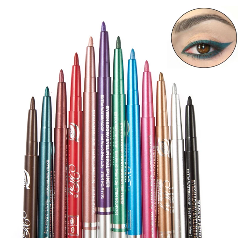 12pcs/set Shimmer Eyeliner Pencil Makeup Colorful WaterProof Long-Lasting Eye liner Eye shadow Pen Cosmetic Kits
12pcs/set Shimmer Eyeliner Pencil Makeup Colorful WaterProof Long-Lasting Eye liner Eye shadow Pen Cosmetic Kits