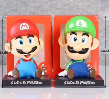 HOT Anime Super Mario Bros Figures With Box Luigi Bobble Head Car Ornament Cartoon Toy Action Figure Model Kids Gift 2018
HOT Anime Super Mario Bros Figures With Box Luigi Bobble Head Car Ornament Cartoon Toy Action Figure Model Kids Gift 2018
