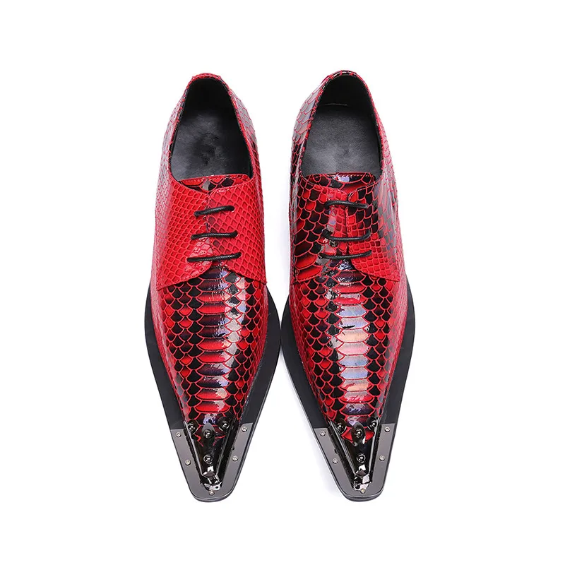 Men's pointed toe dress shoes Fish scale pattern river lace-up oxford for men party wedding shoes men size 38-46
Men's pointed toe dress shoes Fish scale pattern river lace-up oxford for men party wedding shoes men size 38-46