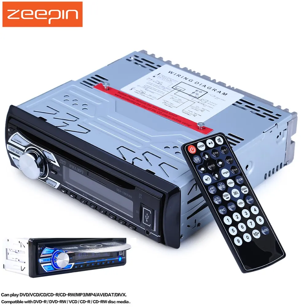 1563U 1 DIN 12V audio Car Mp3 Player Car Radio CD Player Support FM1 FM2 FM3 USB SD Card AUX DVD VCD With Remote Control
1563U 1 DIN 12V audio Car Mp3 Player Car Radio CD Player Support FM1 FM2 FM3 USB SD Card AUX DVD VCD With Remote Control
